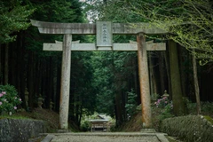 倉本酒造から約5km、都祁友田町の水の神、都祁水分神社(つげみくまりじんじゃ)